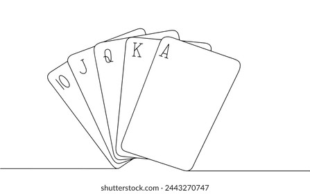 Playing cards. Rectangular sheets of cardboard or thin plastic used for card games, as well as magic tricks and fortune telling. International Tabletop Day. Vector.