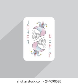 Playing Cards Set Skull - Joker