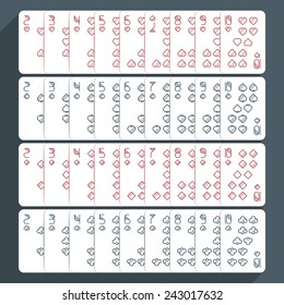 Playing Cards Set - Two to Ten