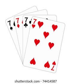 Playing cards - seven (poker)