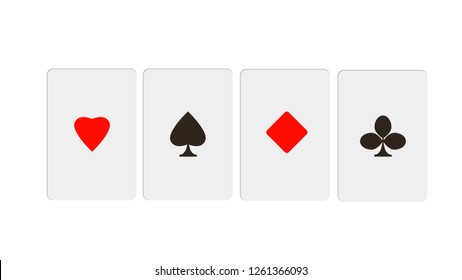 Playing cards sign vector illustration
