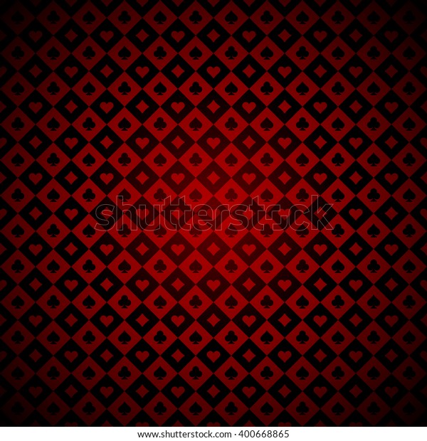Playing Cards Signs Red Black Casino Stock Vector Royalty Free 400668865