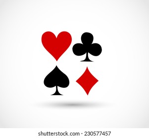 Playing Cards Signs Vector Stock Vector (Royalty Free) 230577457 ...