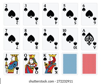 Playing Cards - Spades Set
