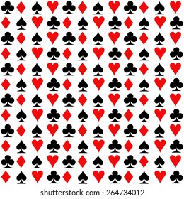 playing cards, suit. seamless background