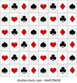 playing cards suit. seamless background