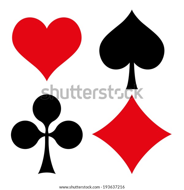 Playing Cards Symbols Stock Vector (Royalty Free) 193637216