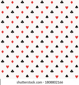 Playing cards symbols pattern, pips background