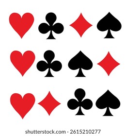playing cards symbols vector illustrator
