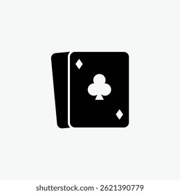 Playing cards symbols vector. Suit icon