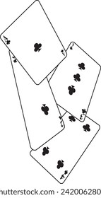 PLAYING CARDS VECTOR DESIGN WALL