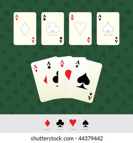 Playing Cards. Vector Game Objects Illustration.