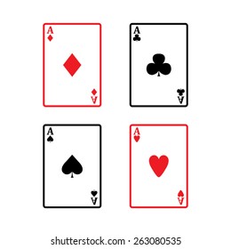 Playing cards - vector icon