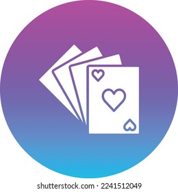 Playing Cards vector icon. Can be used for printing, mobile and web applications.