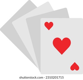 Playing Cards vector icon. Can be used for printing, mobile and web applications.