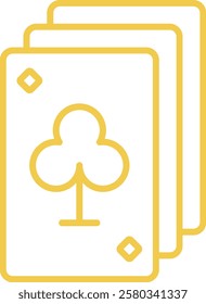 Playing Cards vector icon. Can be used for printing, mobile and web applications.