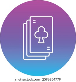 Playing Cards vector icon. Can be used for printing, mobile and web applications.