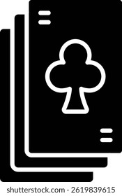 Playing Cards vector icon. Can be used for printing, mobile and web applications.