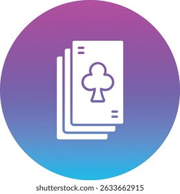 Playing Cards vector icon. Can be used for printing, mobile and web applications.