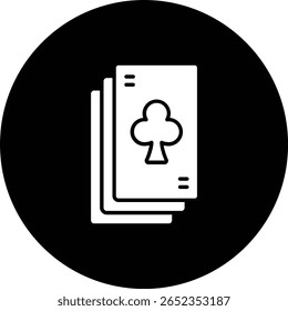 Playing Cards vector icon. Can be used for printing, mobile and web applications.