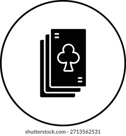 Icono de Vector de cartas de juego. Se puede utilizar para aplicaciones de impresión, móviles y de Web.