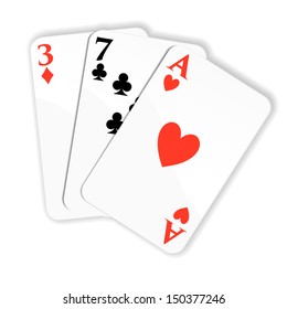 Playing cards. Vector illustration