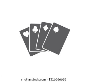 Playing cards vector illustration.  Casino cards vector design. Poker cards. 