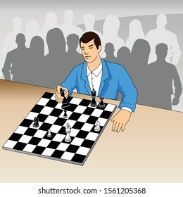 Playing chess arranges strategic steps to become a winner
