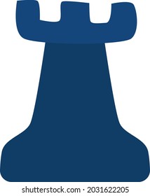 Playing chess, illustration, vector, on a white background.