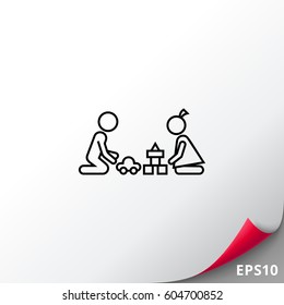 Playing children