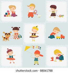 playing children
