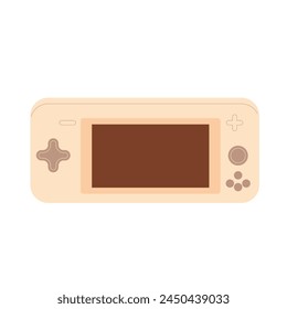 Playing console isolated on white background. videogame vector flat illustration.