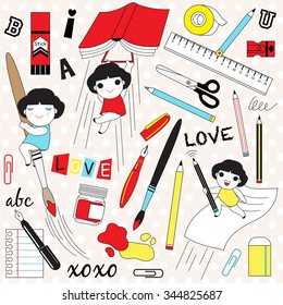 Playing With Creative Idea Character illustration