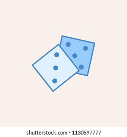 playing darts icon. Element of casino icon for mobile concept and web apps. Field outline playing darts icon can be used for web and mobile on colored background
