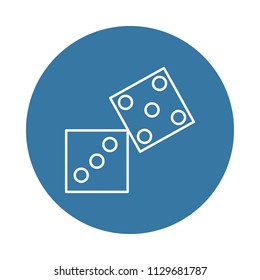 playing darts icon. Element of hotel icons for mobile concept and web apps. Badge style playing darts icon can be used for web and mobile apps on white background