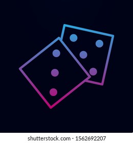 Playing darts nolan icon. Simple thin line, outline vector of casino icons for ui and ux, website or mobile application