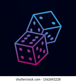 Playing darts nolan icon. Simple thin line, outline vector of casino icons for ui and ux, website or mobile application