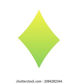 playing diamond card sign vector icon