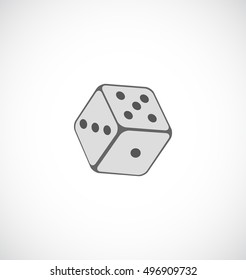 playing dice icon for web
