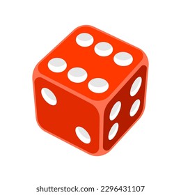 Playing dice illustration. Game craps image. Casino and betting background.