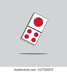 playing dominoes, vector logo icon