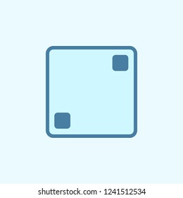 playing dons two field outline icon. Element of 2 color simple icon. Thin line icon for website design and development, app development. Premium icon