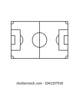 Playing Field Vector Template Design