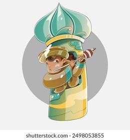 playing the flute vector for you