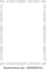 Playing Football sport frame. Colorful design for players template. Frame with empty space for your tex
