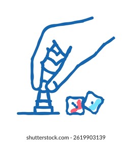 playing game doodle icon sketch vector. playing game sign. isolated symbol illustration