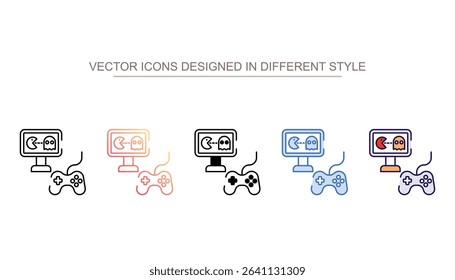 Playing game icon design