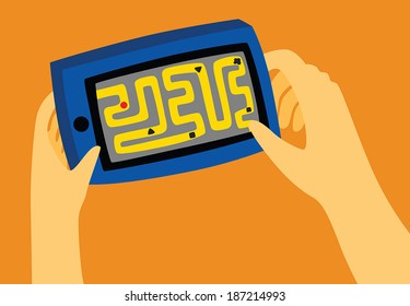 Playing a Game on a Smartp Phone