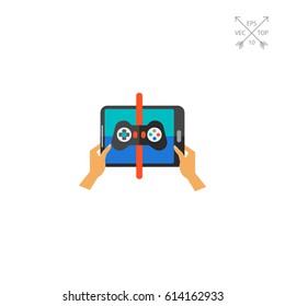 Playing game on touchpad icon