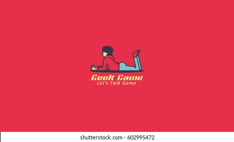 Playing Game While Laying on The Floor